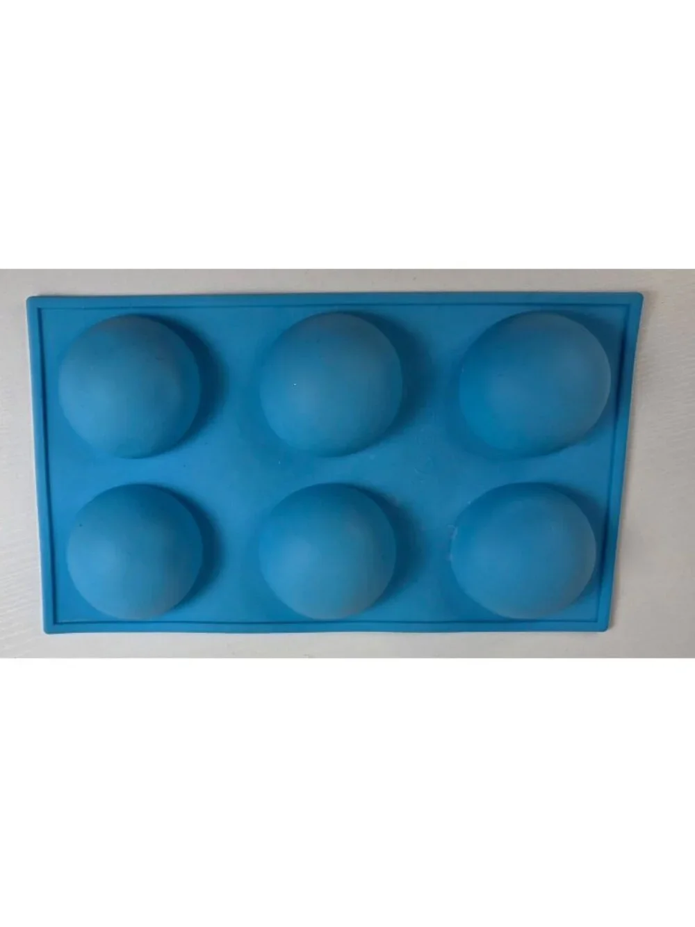 6-Cavity Semi-Sphere Silicone Mold – Hot Chocolate Bomb & Baking Tray